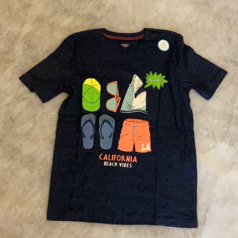 California Beach Vibes Snow Yarn Tee